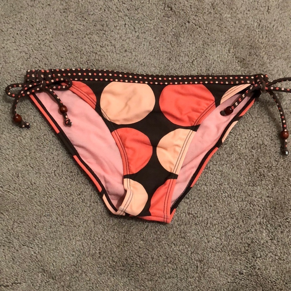 NWT Maurice’s Brown Coral Polka Dot Bikini Bottom